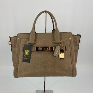 Coach New York Snakeskin 2-Way Bag